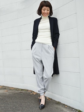 「LUCA/LADY LUCK LUCA（ルカ/レディラックルカ）のアイテム（その他アウター）」を使った、OGAWAさん（レディース・163cm）の秋コーディネート