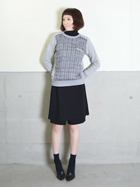 「LUCA/LADY LUCK LUCA（ルカ/レディラックルカ）のアイテム（スウェット）」を使った、OGAWAさん（レディース・163cm）の冬コーディネート