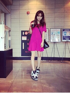 「Jordan」｜「アイテム（その他シューズ）」を使った、송시원さん（レディース・158cm）の夏コーディネート