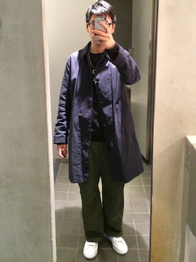 「Acne Studios（アクネストゥディオズ）のアイテム（その他トップス）」を使った、モジャ男さん（メンズ・172cm）の秋コーディネート