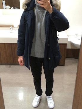 「WILLIAM LOCKIE（ウィリアムロッキー）のアイテム」を使った、モジャ男さん（メンズ・172cm）の冬コーディネート