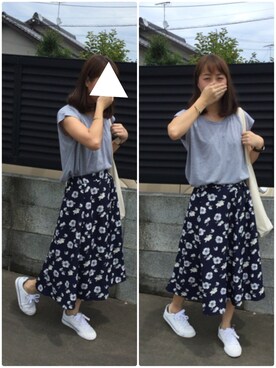 ちゃんりささん（レディース・155cm）の夏コーディネート