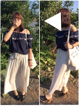 ちゃんりささん（レディース・155cm）の夏コーディネート