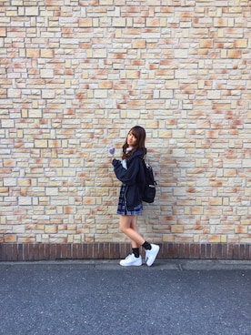 「Yves Saint Laurent（イヴサンローラン）のアイテム（レッグウェア）」を使った、makiさん（レディース・170cm）の秋コーディネート