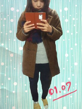 050723♥さん（レディース・158cm）の冬コーディネート