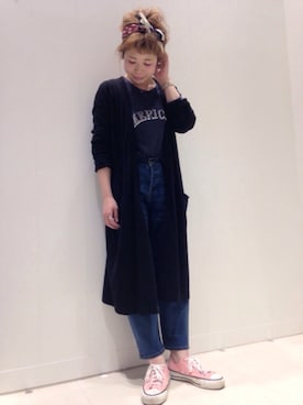「Sheta（シータ）のアイテム（ジャケット/アウター）」を使った、kubota maikoさん（レディース・153cm）の春コーディネート