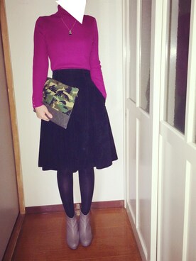 ACHさん（レディース・166cm）の冬コーディネート