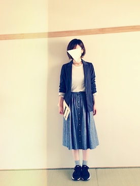 「U.（ユードット）のアイテム」を使った、ACHさん（レディース・166cm）の春コーディネート