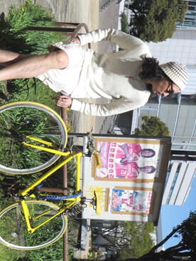 「NANO universe（ナノユニバース）のアイテム（キャップ）」を使った、m.fujiiさん（メンズ・181cm）の春コーディネート
