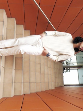 「KURO（クロ）のアイテム」を使った、m.fujiiさん（メンズ・181cm）の冬コーディネート