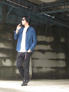 「REMI RELIEF（レミレリーフ）のアイテム」を使った、m.fujiiさん（メンズ・181cm）の春コーディネート