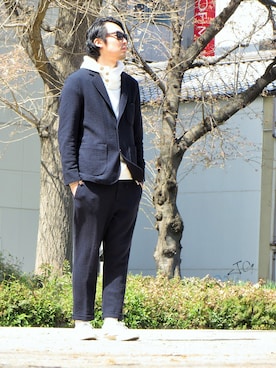 「RFW（アールエフダブル）のアイテム」を使った、m.fujiiさん（メンズ・181cm）の春コーディネート