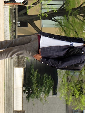 「アイテム（バックパック/リュック）」を使った、m.fujiiさん（メンズ・181cm・30代）の春コーディネート