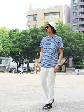 「hat」｜m.fujiiさん（メンズ・181cm）の春コーディネート