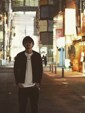 「adsr」｜「アイテム（ブルゾン）」を使った、m.fujiiさん（メンズ・181cm）の冬コーディネート