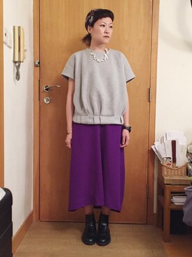 「handmade」｜「アイテム（ブーティ）」を使った、lausimさん（レディース・159cm）の春コーディネート