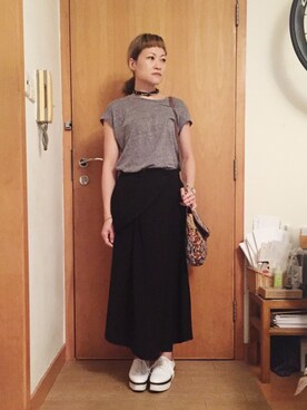 「Heaven Pleaseのアイテム」を使った、lausimさん（レディース・159cm）の夏コーディネート