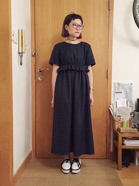 「Heaven Pleaseのアイテム」を使った、lausimさん（レディース・159cm）の秋コーディネート
