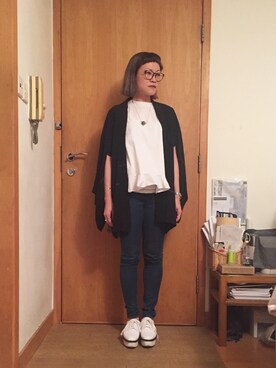 「Heaven Pleaseのアイテム」を使った、lausimさん（レディース・159cm）の秋コーディネート