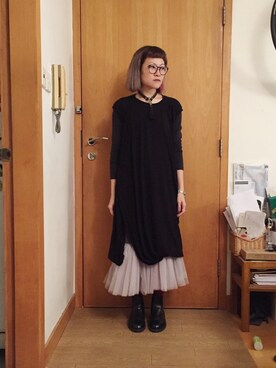 「Heaven Pleaseのアイテム」を使った、lausimさん（レディース・159cm）の秋コーディネート