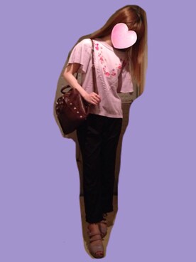 「axes femme POETIQUE（アクシーズファムポエティック）のアイテム（パンツ）」を使った、na-sanさん（レディース・162cm）の秋コーディネート