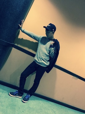 松崎信さん(メンズ・180cm)の秋コーディネート