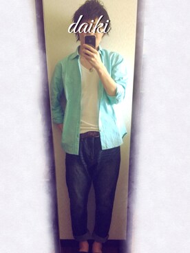 「テーパードデニム」｜daikiさん（メンズ・165cm）の春コーディネート