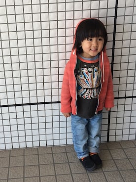 「アメカジ」｜yuuuiさん（キッズ・90cm）の春コーディネート