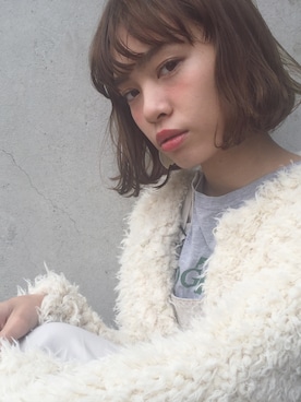 「H&M DIVIDED（エイチアンドエム　ディヴァイデッド）のアイテム（その他アウター）」を使った、mihoshimizuさん（レディース・155cm）の冬コーディネート