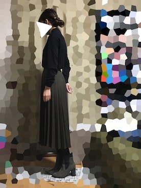 「サンカククリップ」｜今宮だんさん（レディース・160cm）の秋コーディネート
