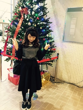 「Another Edition（アナザーエディション）のアイテム（ダッフルコート）」を使った、anriさん（レディース・152cm）の冬コーディネート