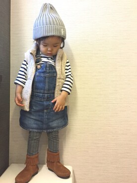 「babygap」｜「アイテム（その他トップス）」を使った、REIさん（キッズ・80cm）の秋コーディネート