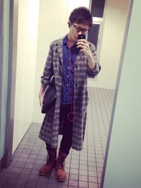 「cheap monday」｜「アイテム（その他アウター）」を使った、KOOTAさん（メンズ・168cm）の春コーディネート