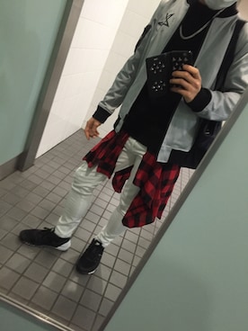 「ジム」｜「アイテム（その他アウター）」を使った、KOOTAさん（メンズ・168cm）の冬コーディネート