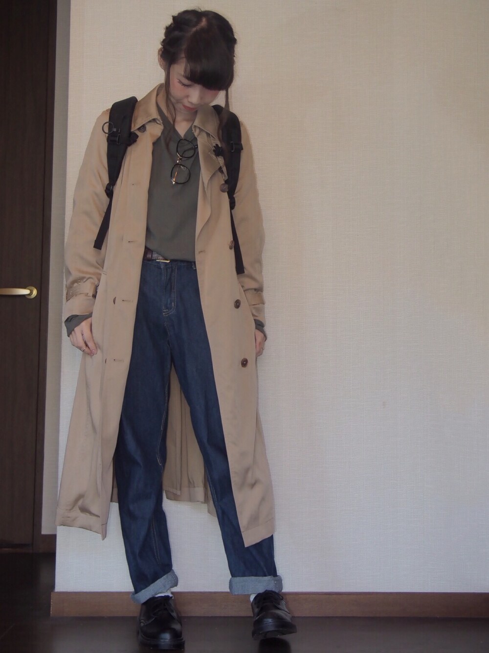 The DUFFER of ST.GEORGEのトレンチコートを使った人気ファッション