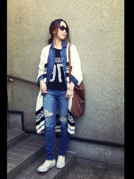 MKoさん（レディース・161cm）の春コーディネート