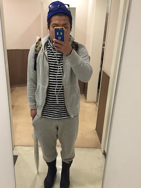 「アイテム（レインシューズ）」を使った、まぁ。さん（メンズ・169cm）の冬コーディネート
