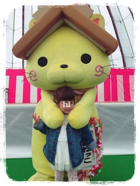 「白ワンピ」｜「アイテム（ジャケット/アウター）」を使った、himariさん（キッズ・100cm）の春コーディネート