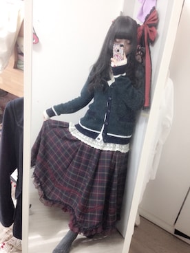 「axes femme（アクシーズファム）のアイテム（パーカー）」を使った、Rさん（レディース・152cm）の冬コーディネート