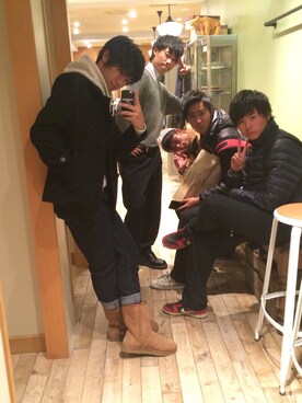 「アイテム（ピーコート）」を使った、ゆーやさん（メンズ・172cm・10代）の冬コーディネート