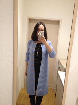 「Yves Saint Laurent（イヴサンローラン）のアイテム（ダウンジャケット/コート）」を使った、moonさん（レディース・164cm）の春コーディネート