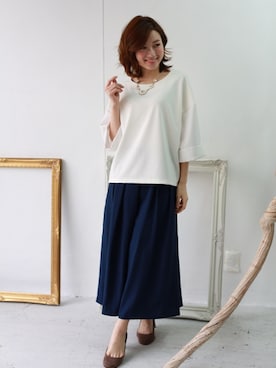 「REAL CUBE（リアルキューブ）のアイテム」を使った、REALCUBEさん（レディース・155cm）の春コーディネート