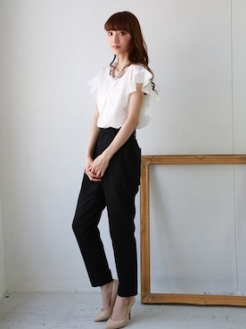 「REAL CUBE（リアルキューブ）のアイテム」を使った、REALCUBEさん（レディース・158cm）の春コーディネート