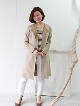 「REAL CUBE（リアルキューブ）のアイテム」を使った、REALCUBEさん（レディース・155cm）の春コーディネート