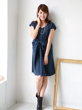 「REAL CUBE（リアルキューブ）のアイテム」を使った、REALCUBEさん（レディース・169cm）の春コーディネート