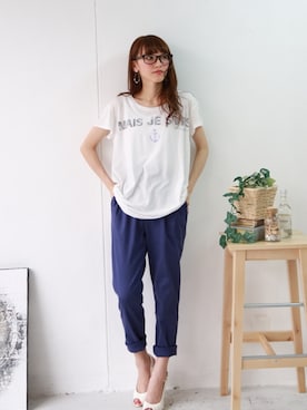 「REAL CUBE（リアルキューブ）のアイテム」を使った、REALCUBEさん（レディース・158cm）の春コーディネート