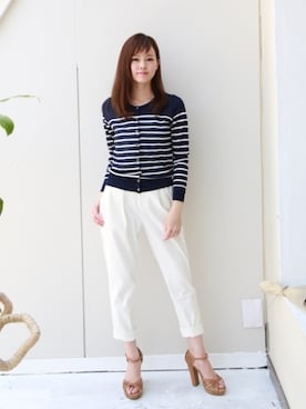 「REAL CUBE（リアルキューブ）のアイテム」を使った、REALCUBEさん（レディース・155cm）の春コーディネート