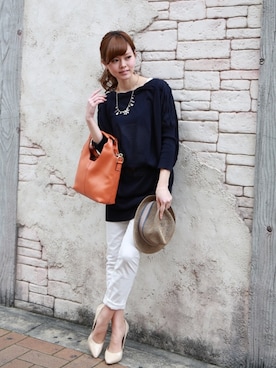 「REAL CUBE（リアルキューブ）のアイテム」を使った、REALCUBEさん（レディース・155cm）の春コーディネート