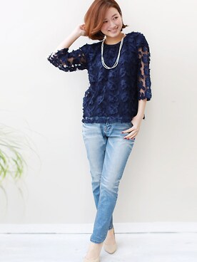 「 大人カジュアル」｜REALCUBEさん（レディース・155cm）の春コーディネート