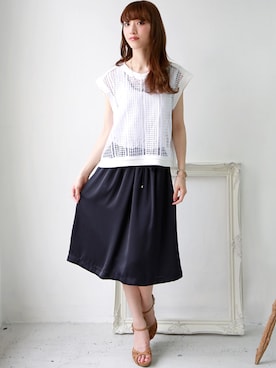 「REAL CUBE（リアルキューブ）のアイテム」を使った、REALCUBEさん（レディース・158cm）の春コーディネート